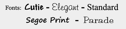 Fonts and Icons